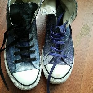 Galaxy print converse